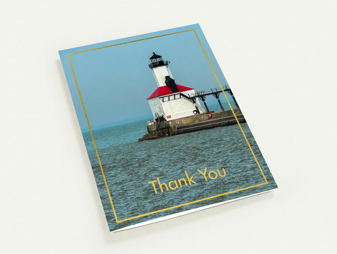 Michigan City Lighthouse card
